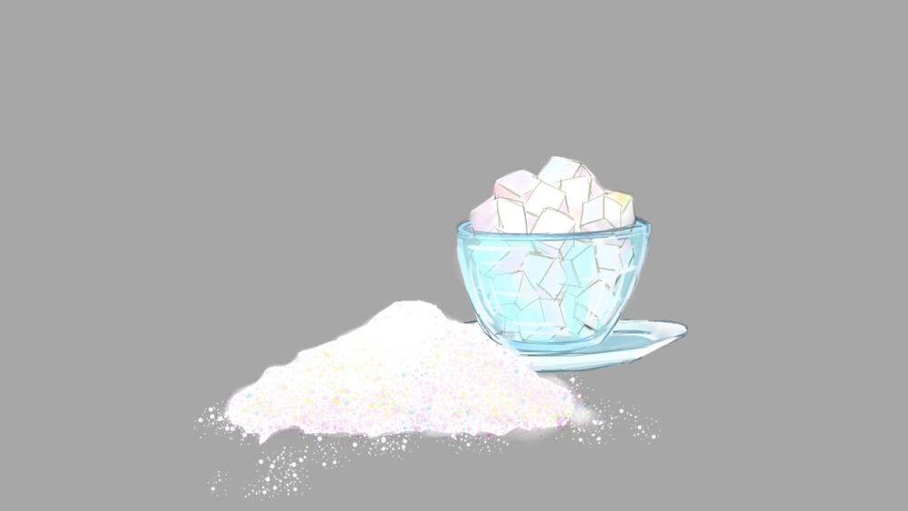 角砂糖と砂糖